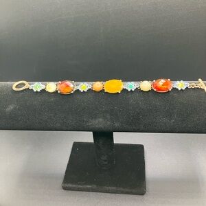 Elegant Multicolor Gemstone Bracelet